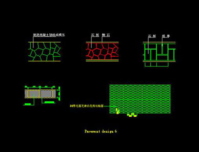 outdoor paving designs Cad block and details download